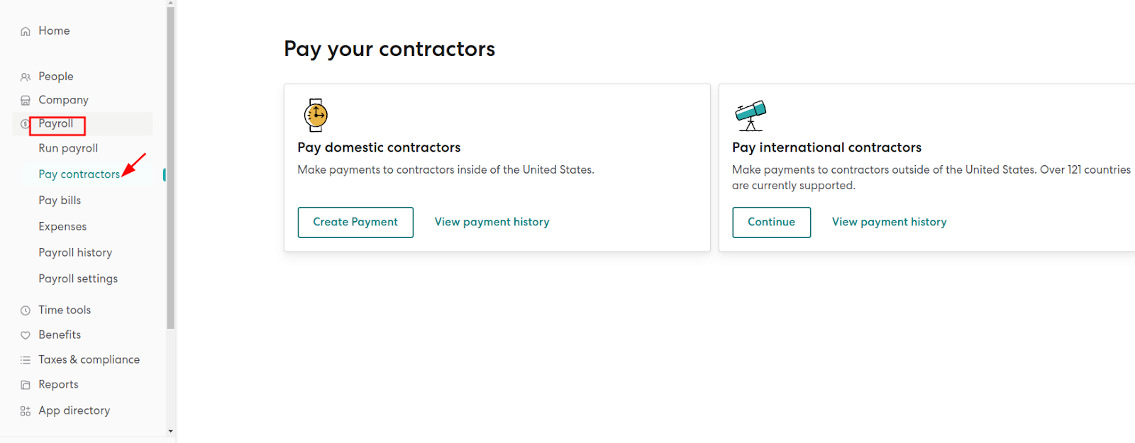 Pay contractors Gusto Payroll